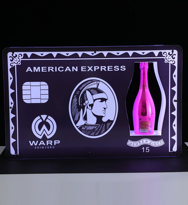 VIP American Express Champagne Bottle Carrier Presenter