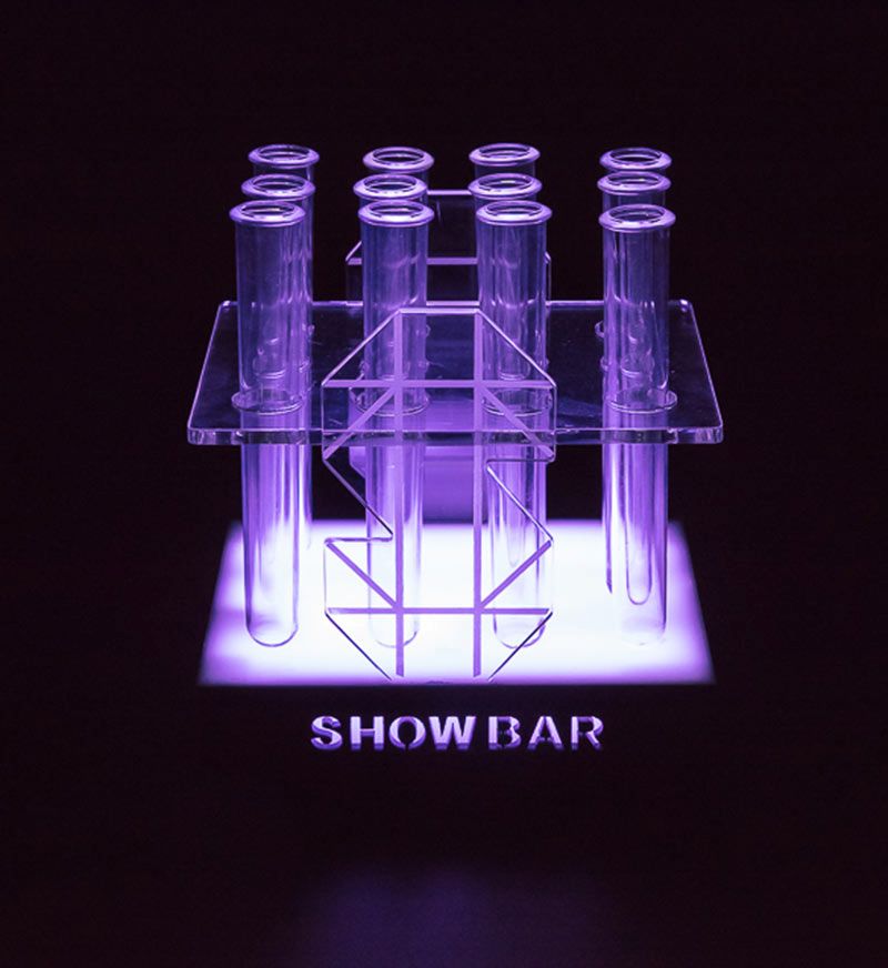 12 Cocktail Tube Serving Tray