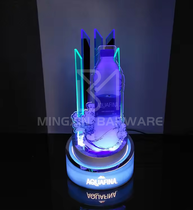 Acrylic AGUA Bottle Presenter
