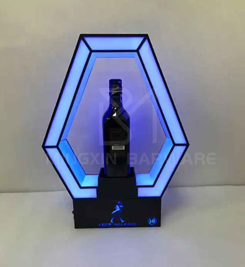 Hexagonal Metal Bottle Presenter