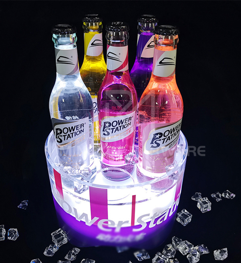 6 Bottles Acrylic LED Ice Bucket