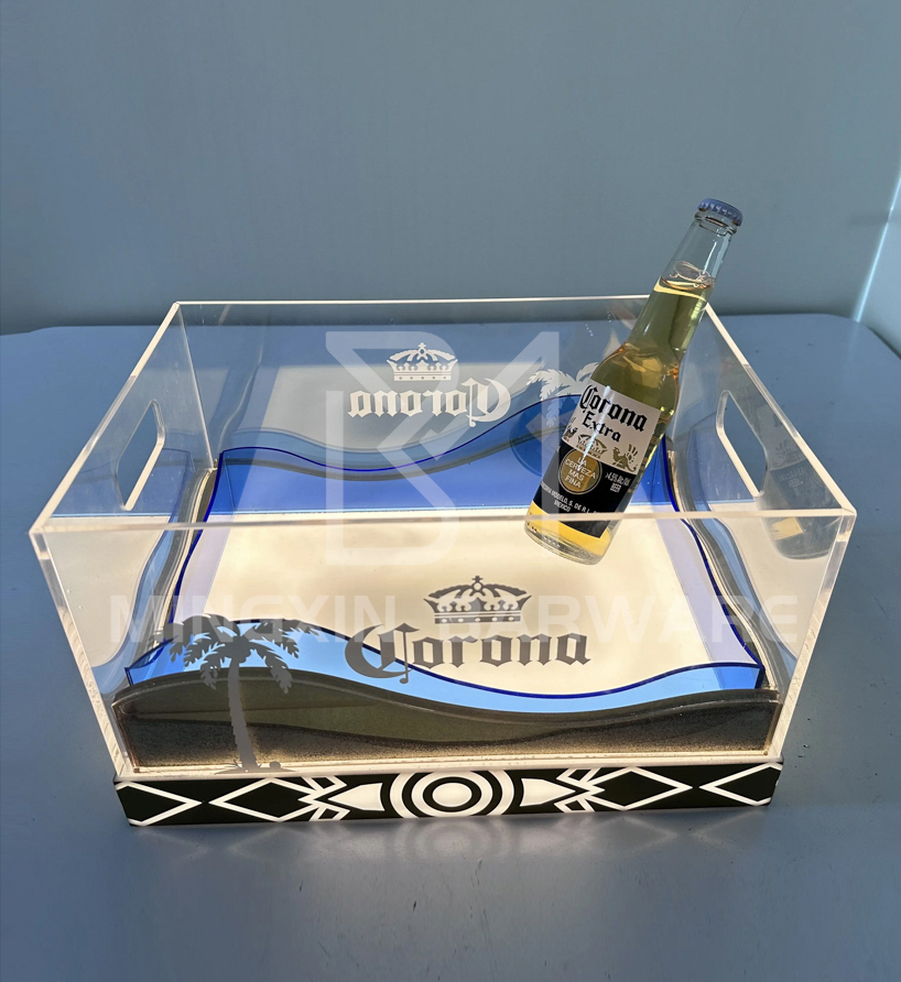 LED Ice Bucket with Sand Effect