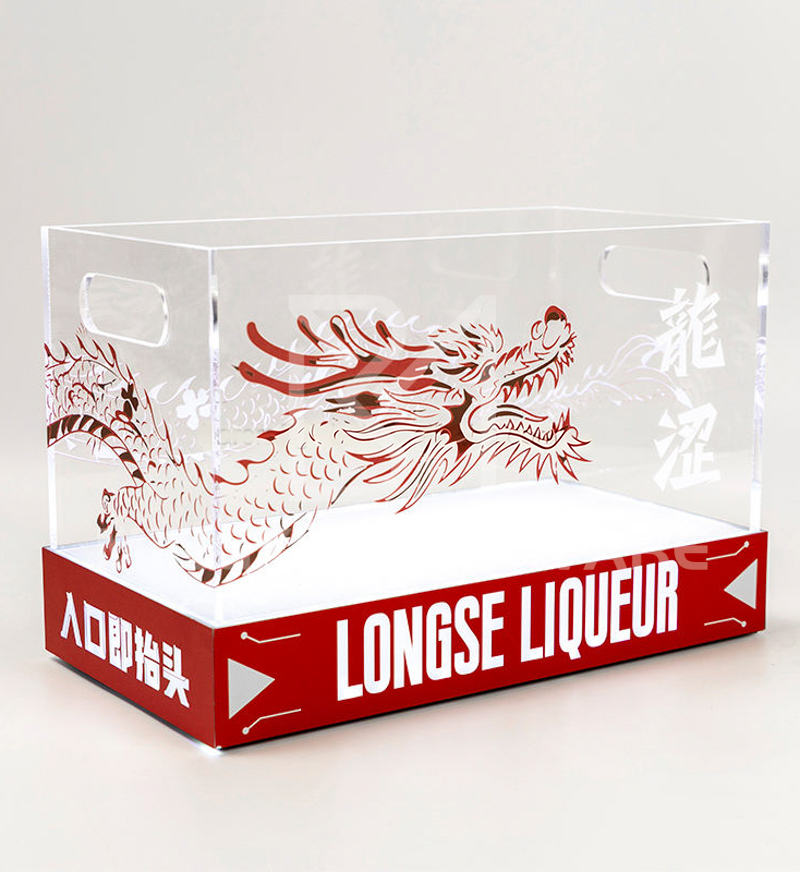 Acrylic Cube Bottle Ice Bucket