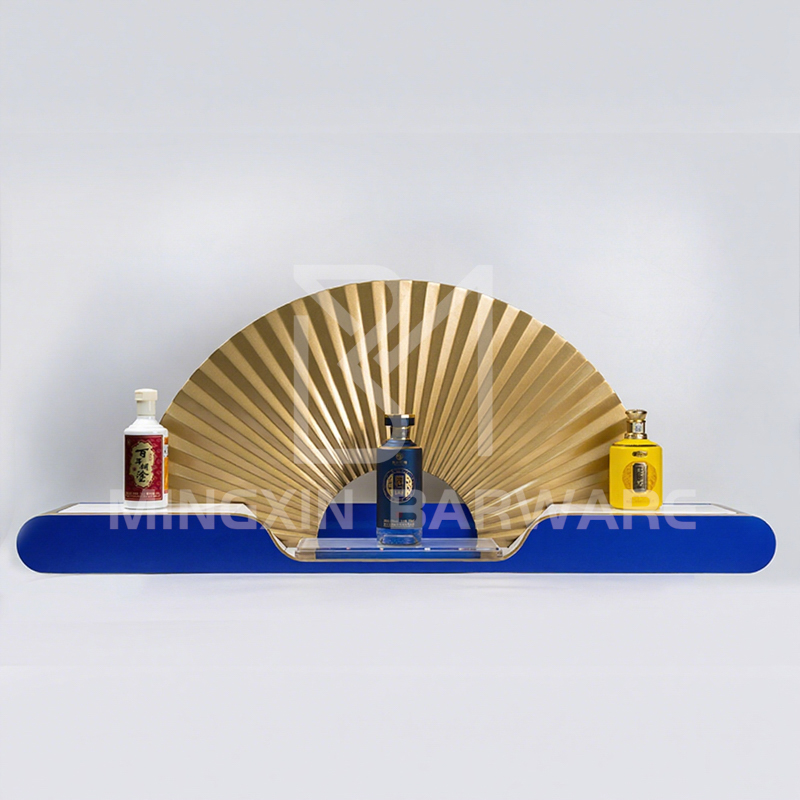 Fan Shape Three Bottle Presenter